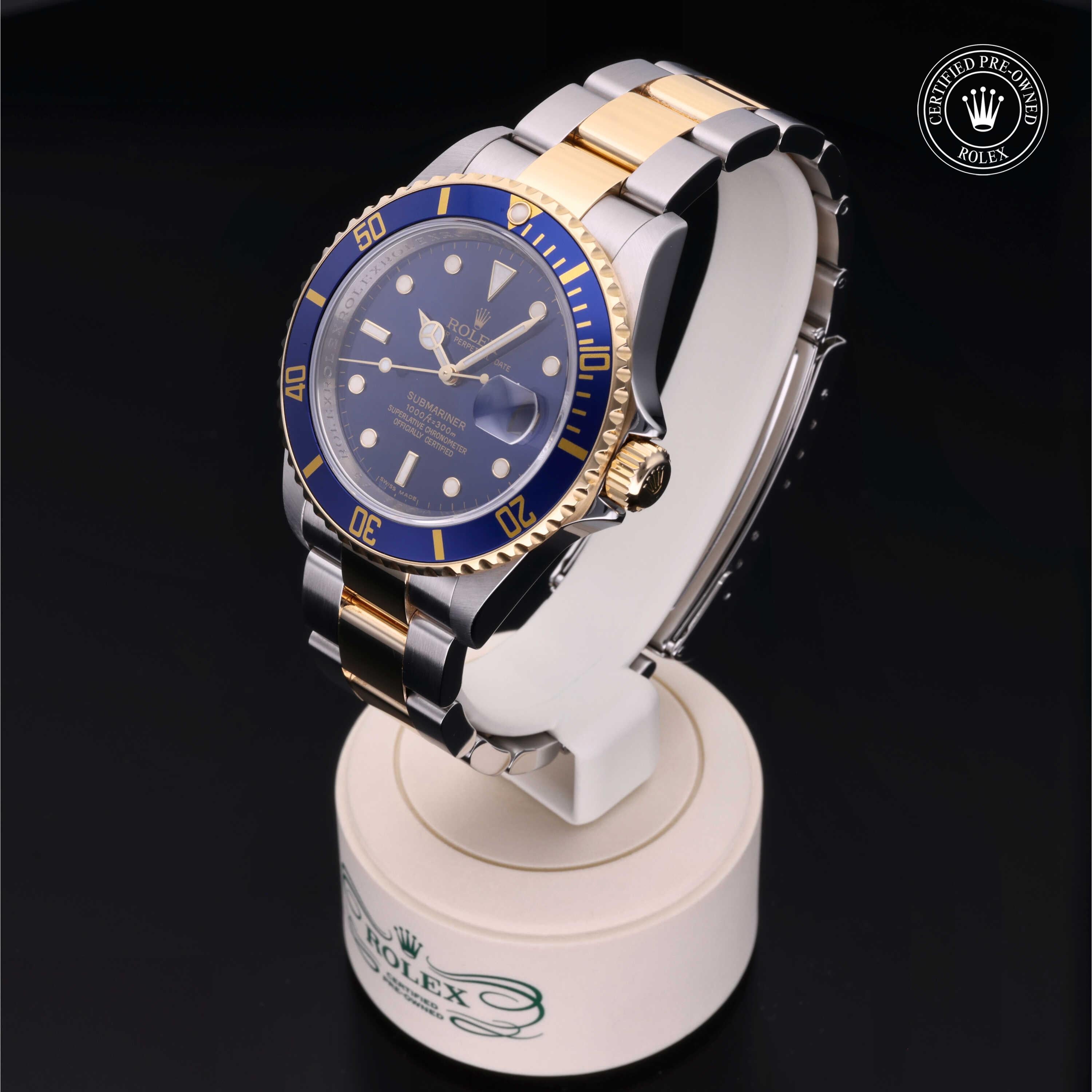 Rolex Certified Pre-Owned Submariner Date 40mm 16613 M289163 - 360° view