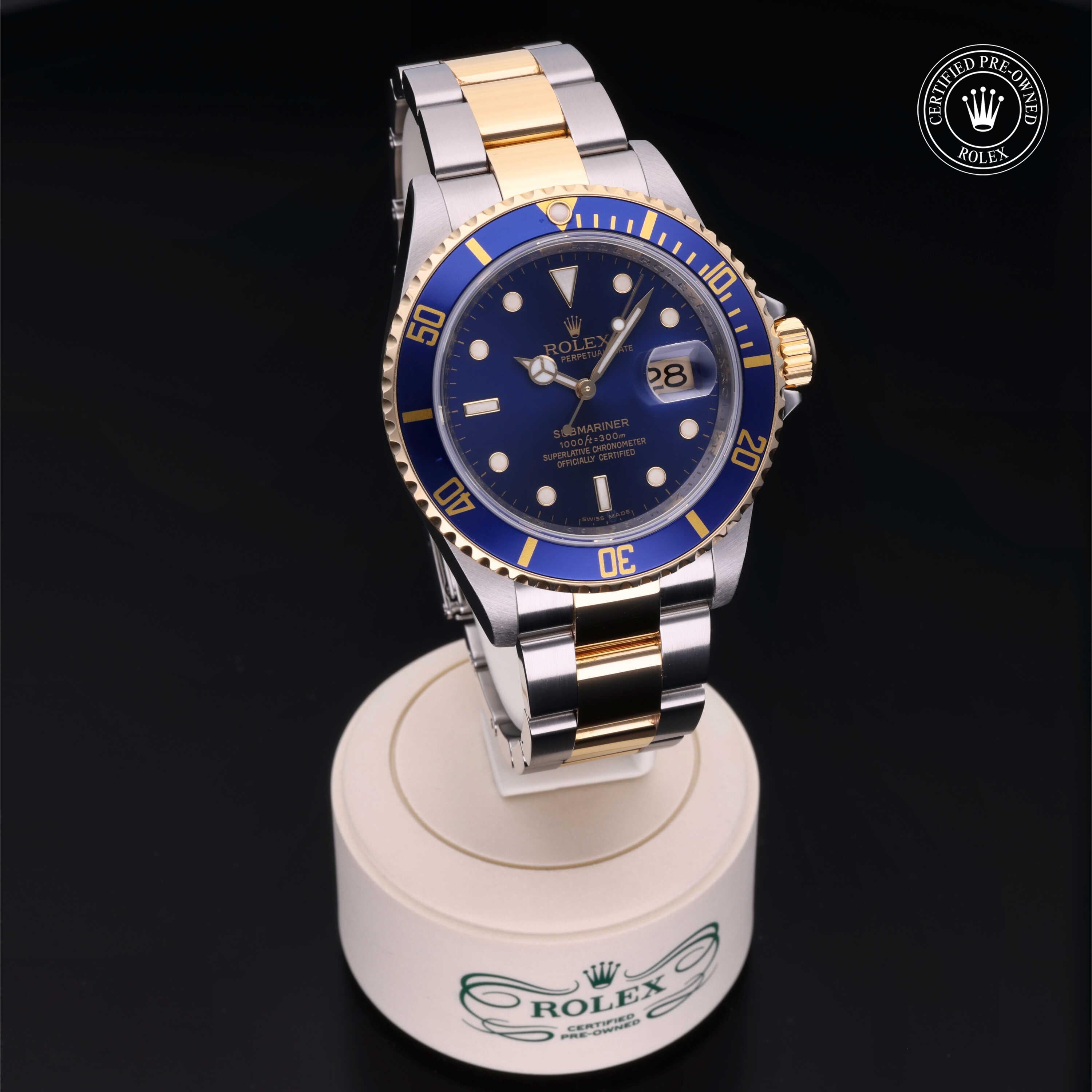 Rolex Certified Pre-Owned Submariner Date 40mm 16613 M289163 - 360° view