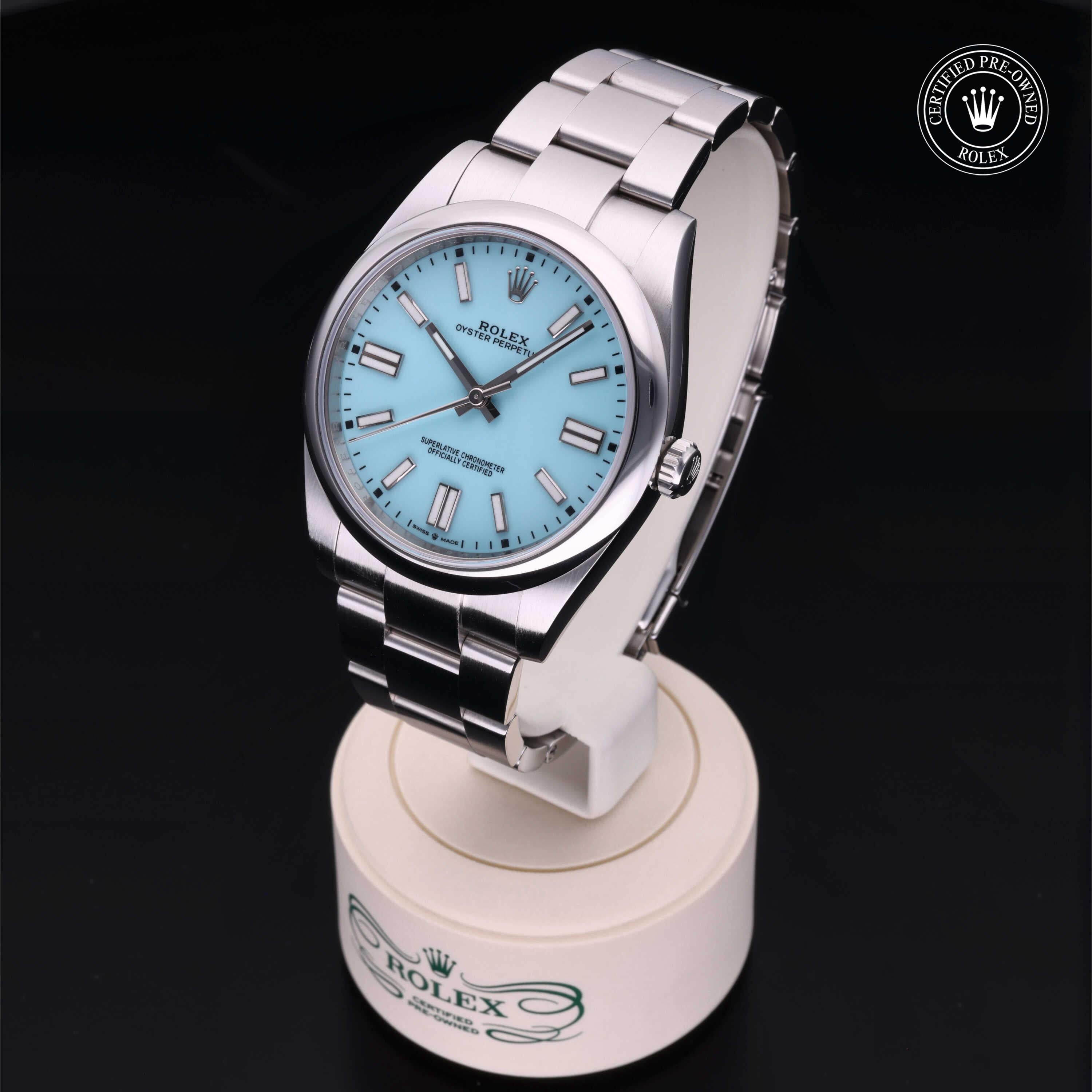 Rolex Certified Pre-Owned Oyster Perpetual 41mm M124300 7064M0D8 - 360° view