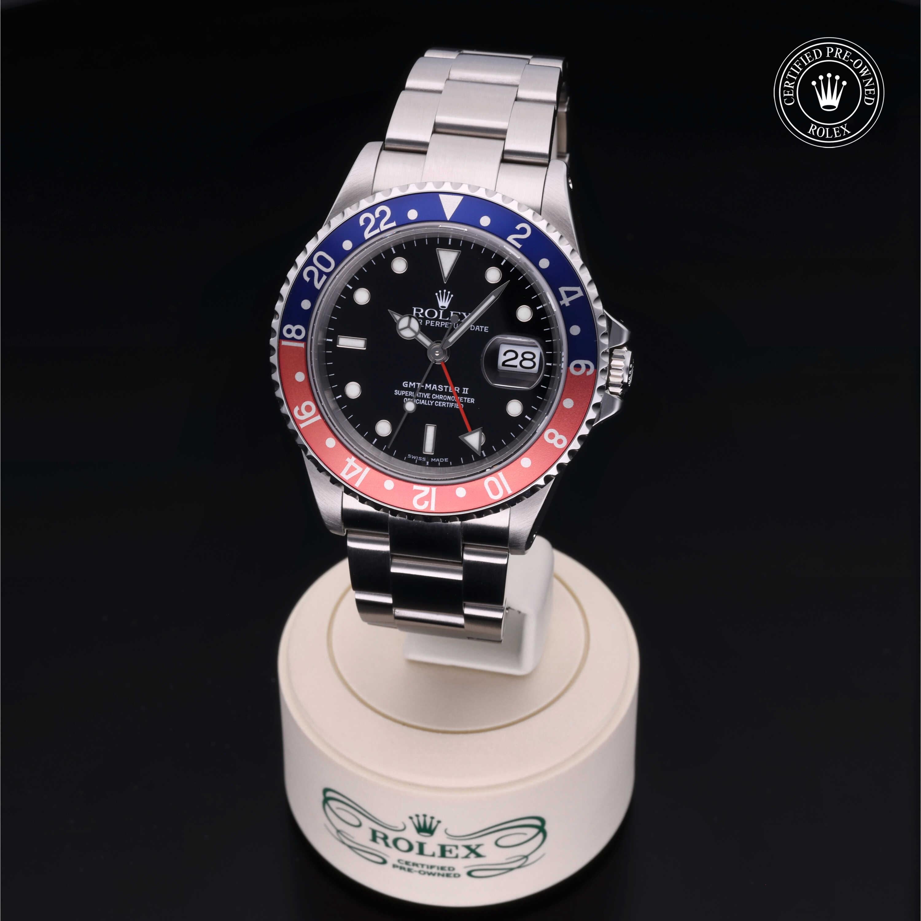 Rolex Certified Pre-Owned GMT Master II 40mm 16710BLRO K195435 - 360° view