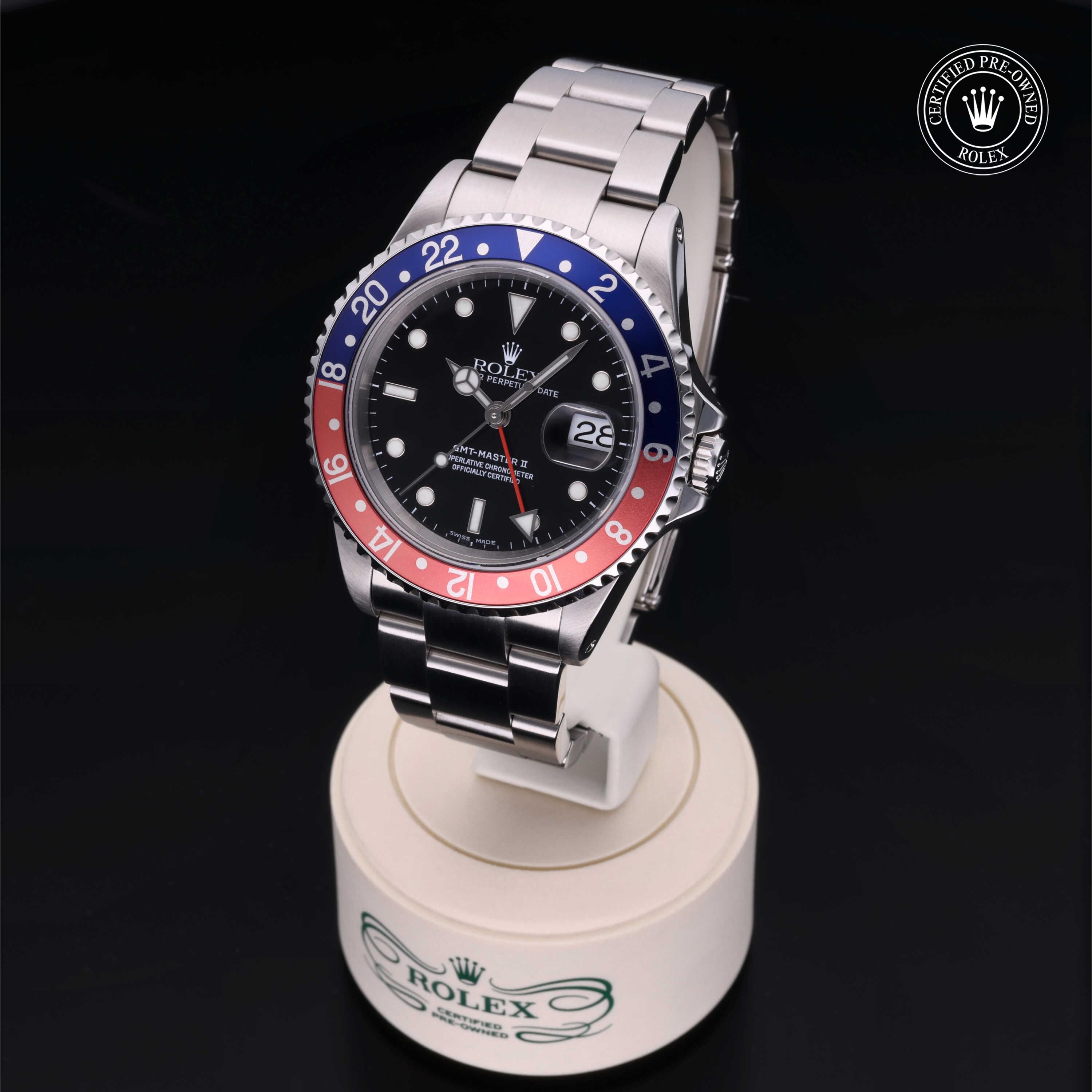 Rolex Certified Pre-Owned GMT Master II 40mm 16710BLRO K195435 - 360° view