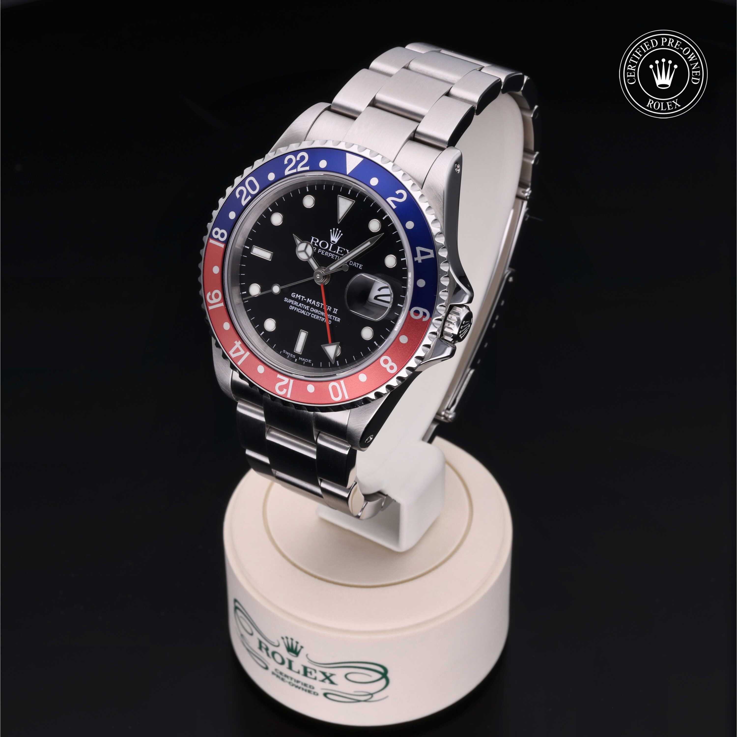 Rolex Certified Pre-Owned GMT Master II 40mm 16710BLRO K195435 - 360° view