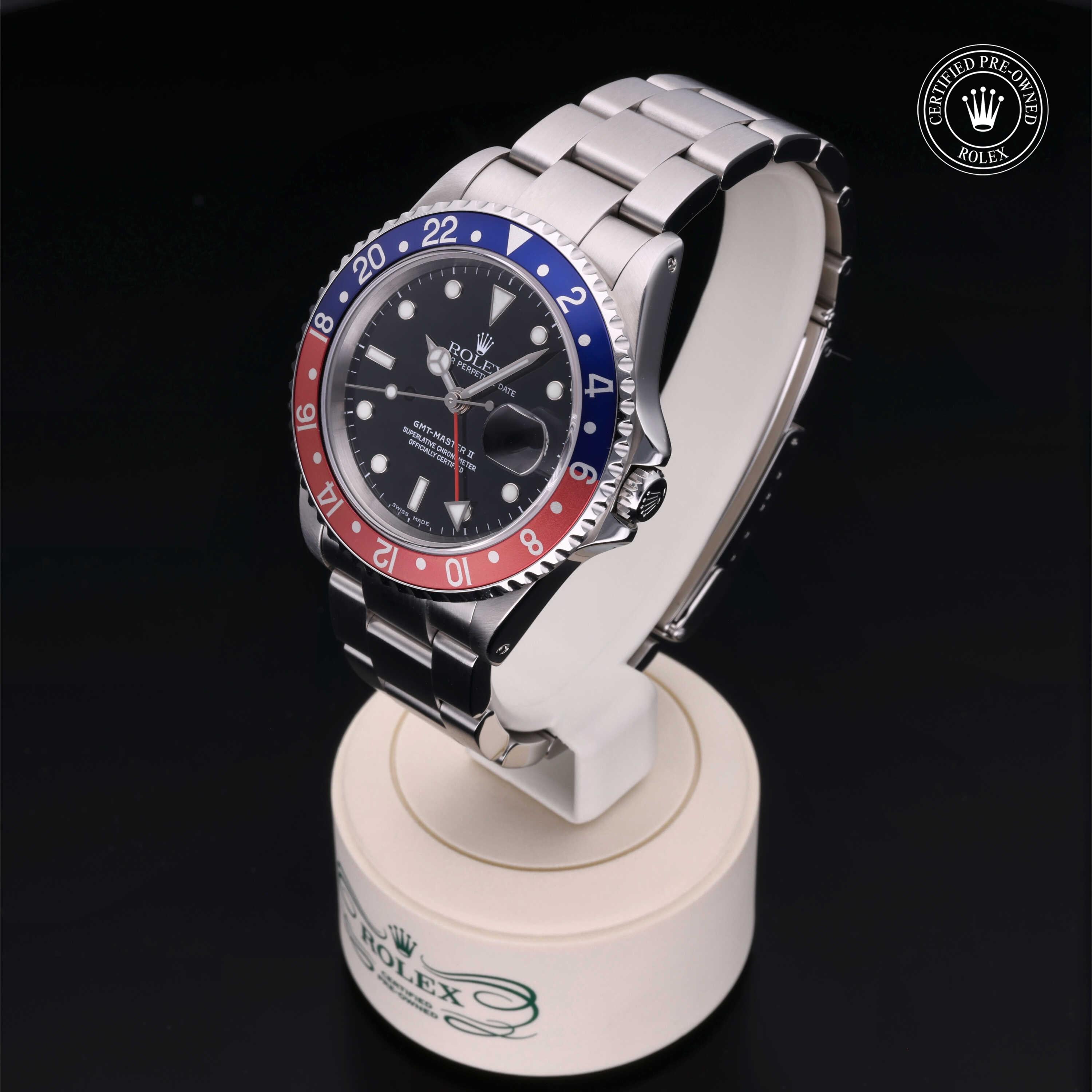 Rolex Certified Pre-Owned GMT Master II 40mm 16710BLRO K195435 - 360° view