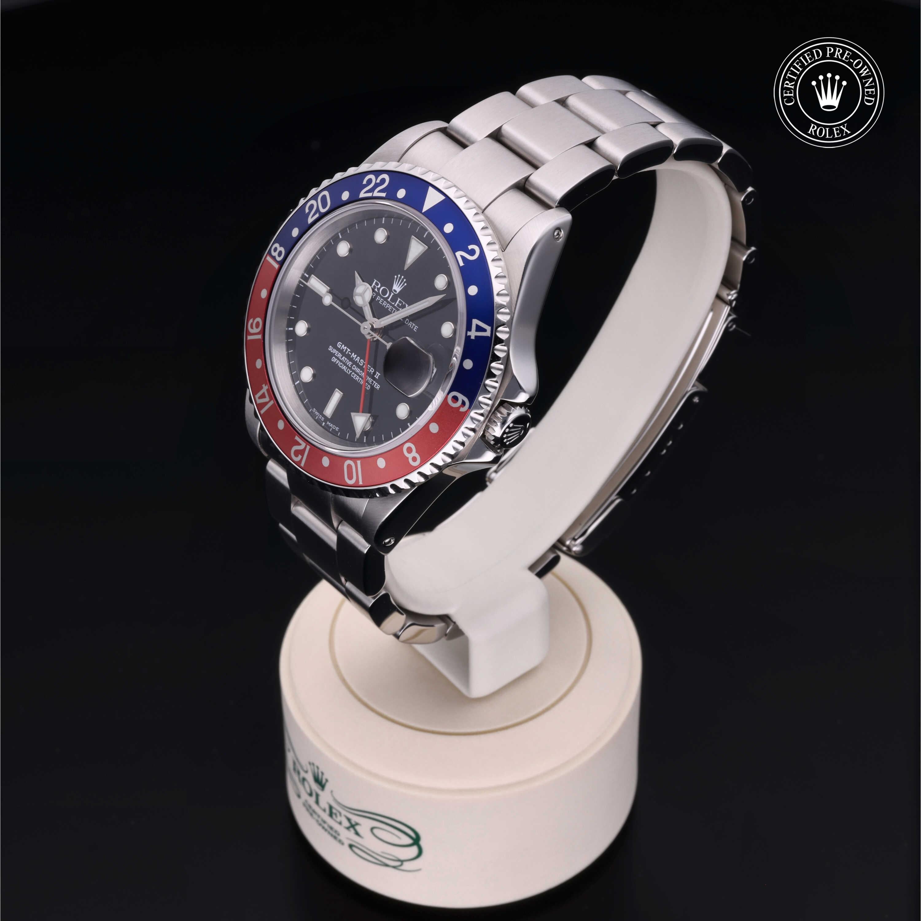 Rolex Certified Pre-Owned GMT Master II 40mm 16710BLRO K195435 - 360° view