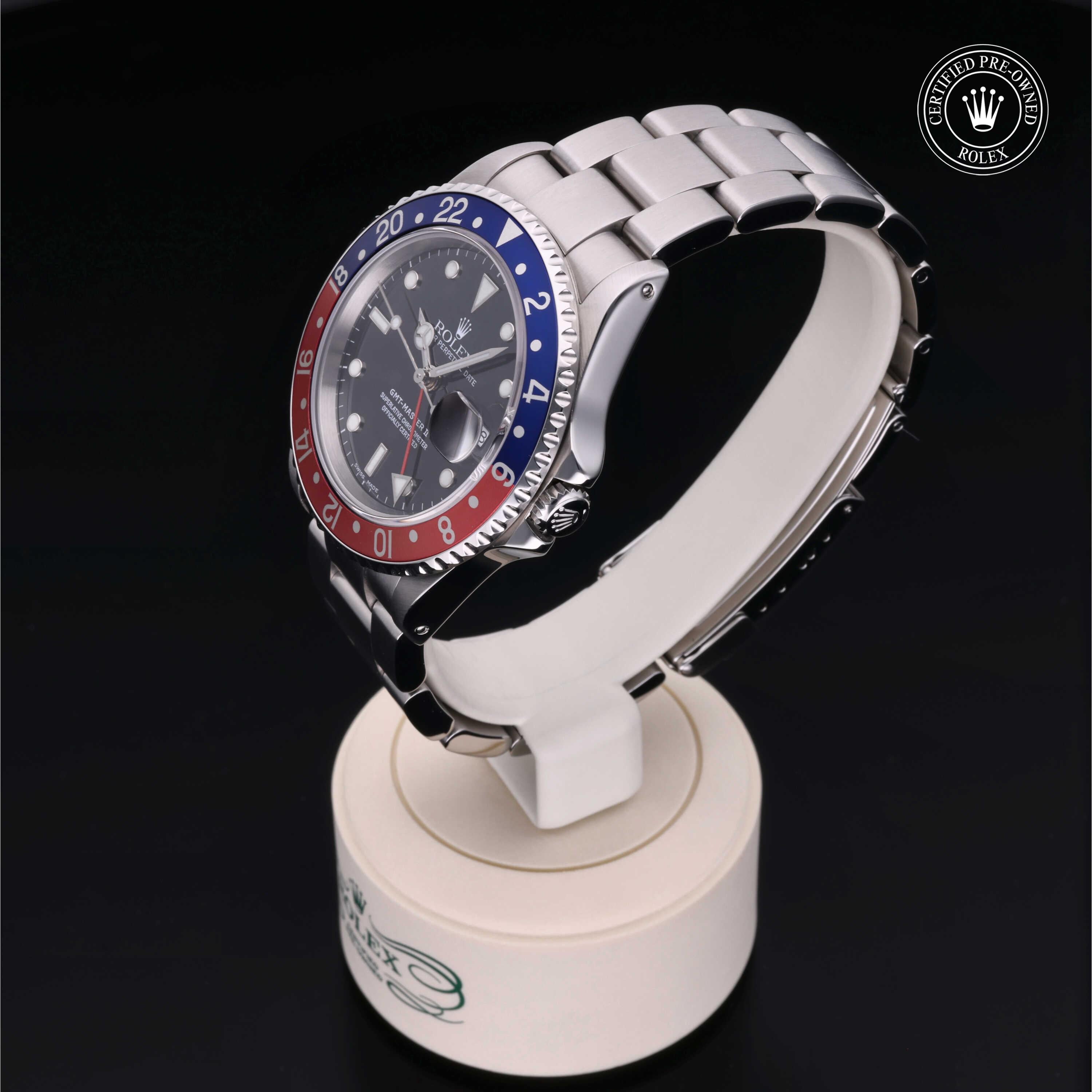 Rolex Certified Pre-Owned GMT Master II 40mm 16710BLRO K195435 - 360° view