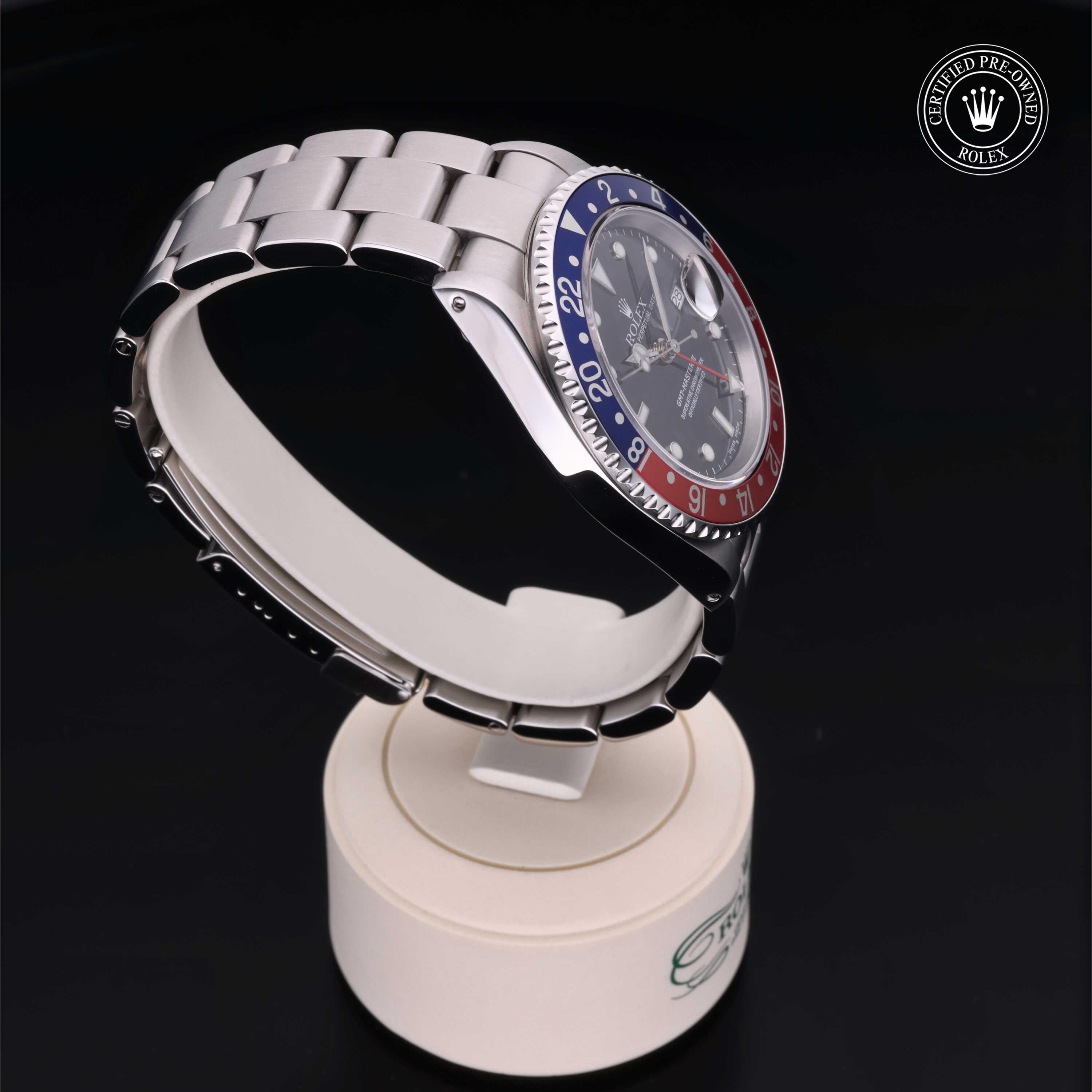 Rolex Certified Pre-Owned GMT Master II 40mm 16710BLRO K195435 - 360° view