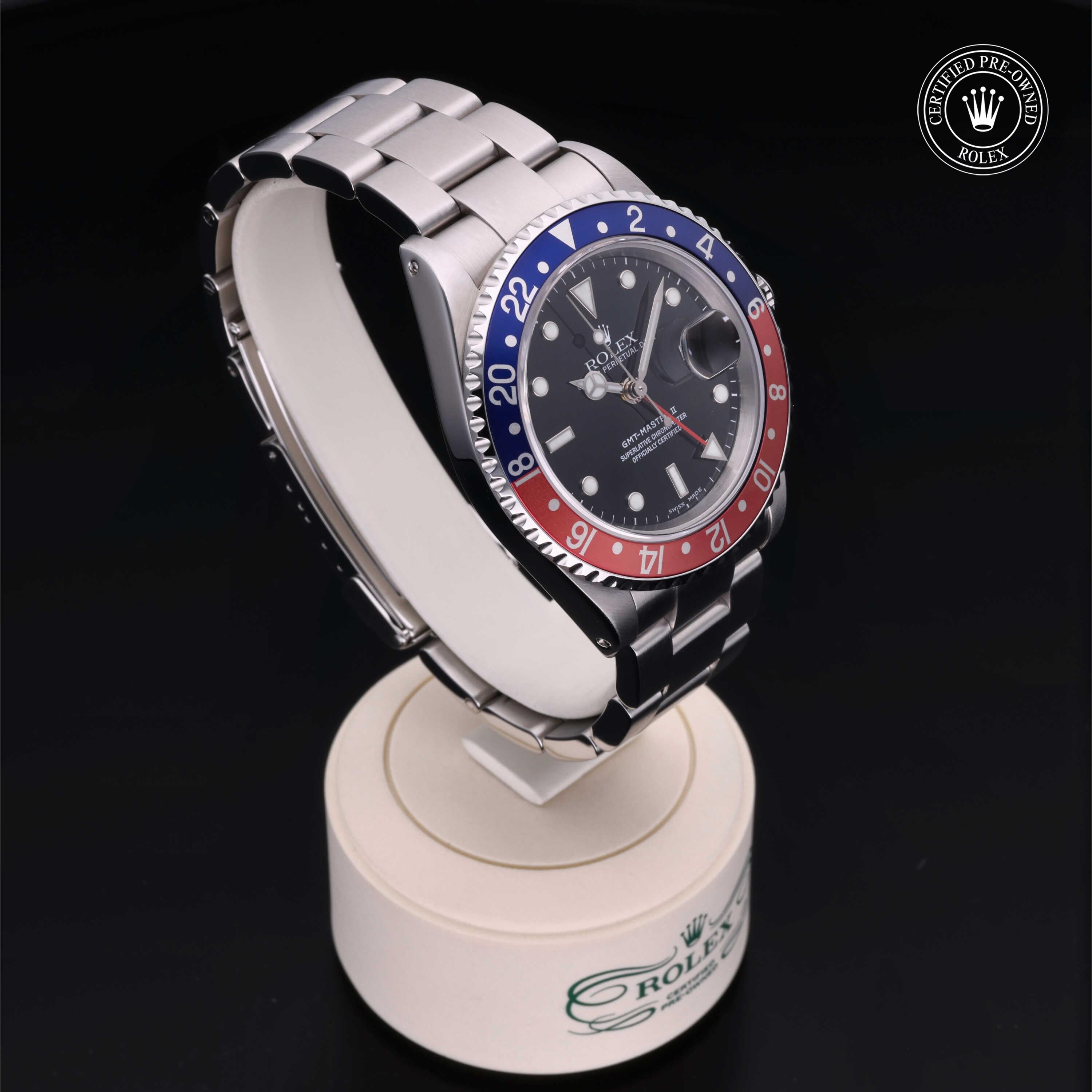 Rolex Certified Pre-Owned GMT Master II 40mm 16710BLRO K195435 - 360° view