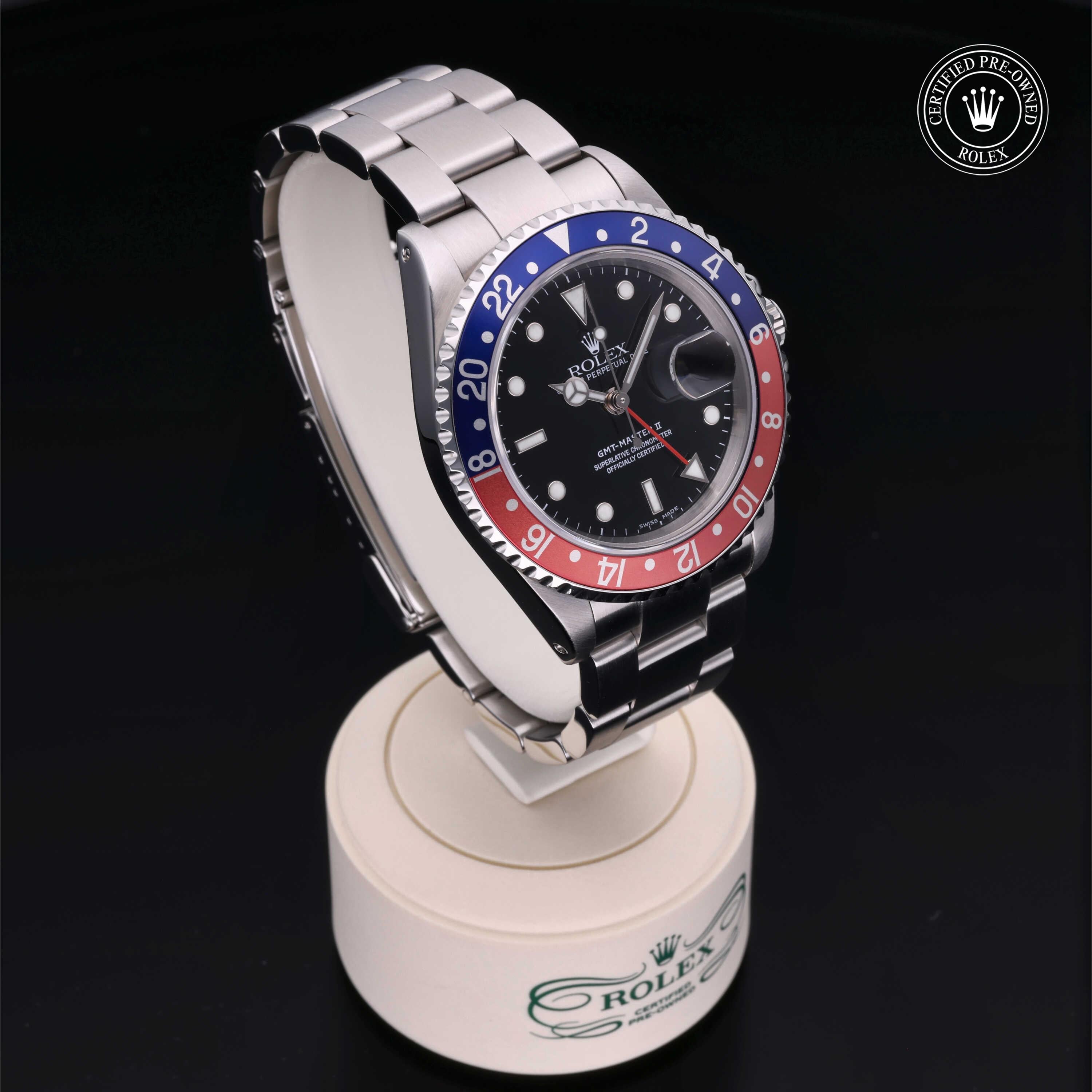 Rolex Certified Pre-Owned GMT Master II 40mm 16710BLRO K195435 - 360° view