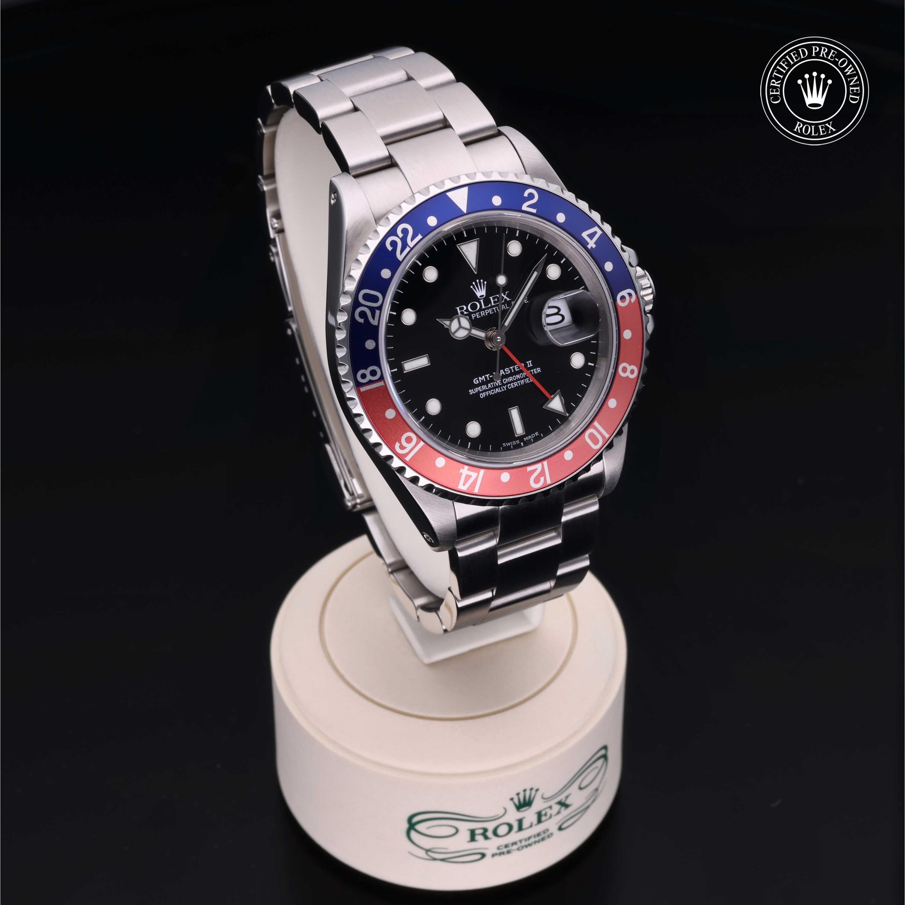 Rolex Certified Pre-Owned GMT Master II 40mm 16710BLRO K195435 - 360° view