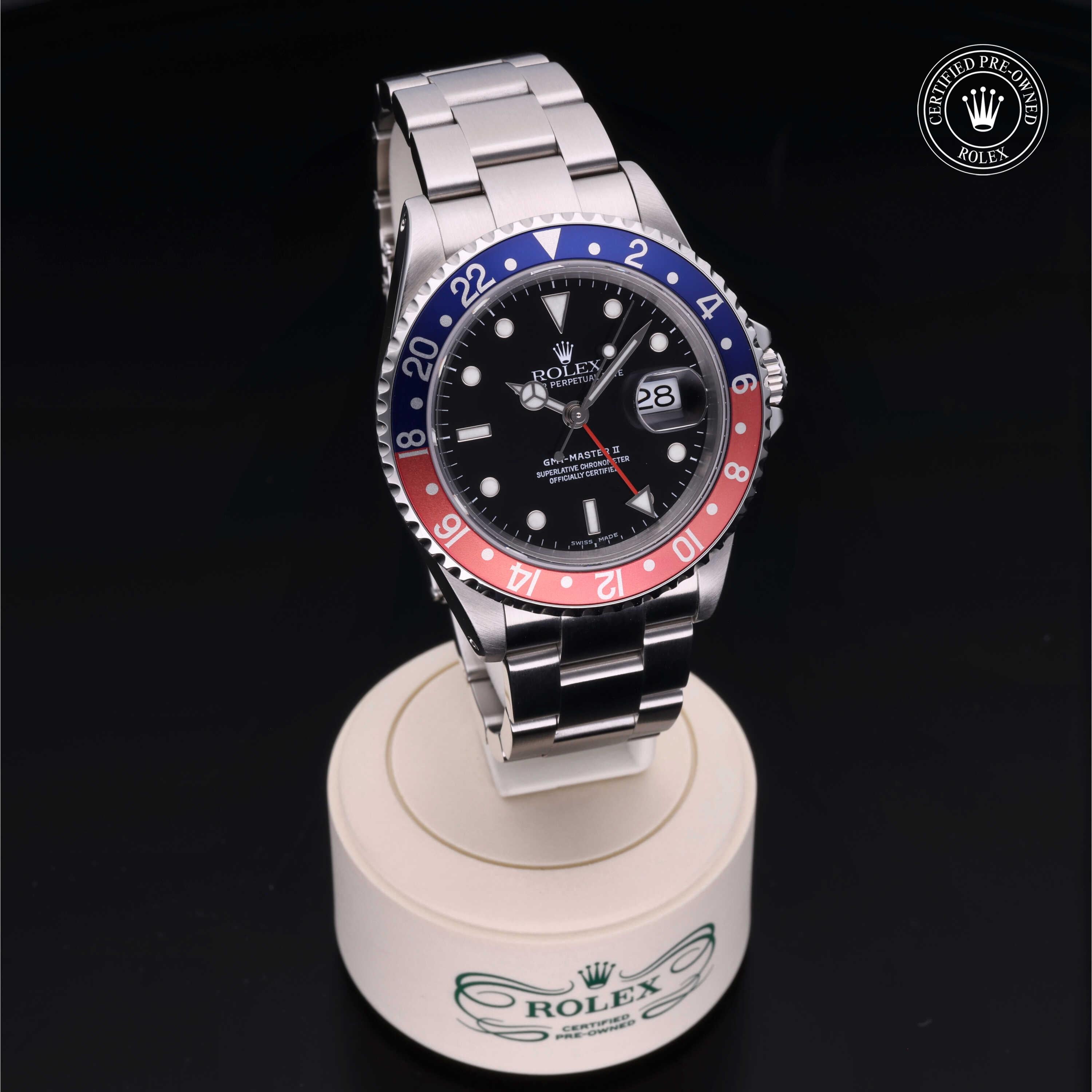 Rolex Certified Pre-Owned GMT Master II 40mm 16710BLRO K195435 - 360° view