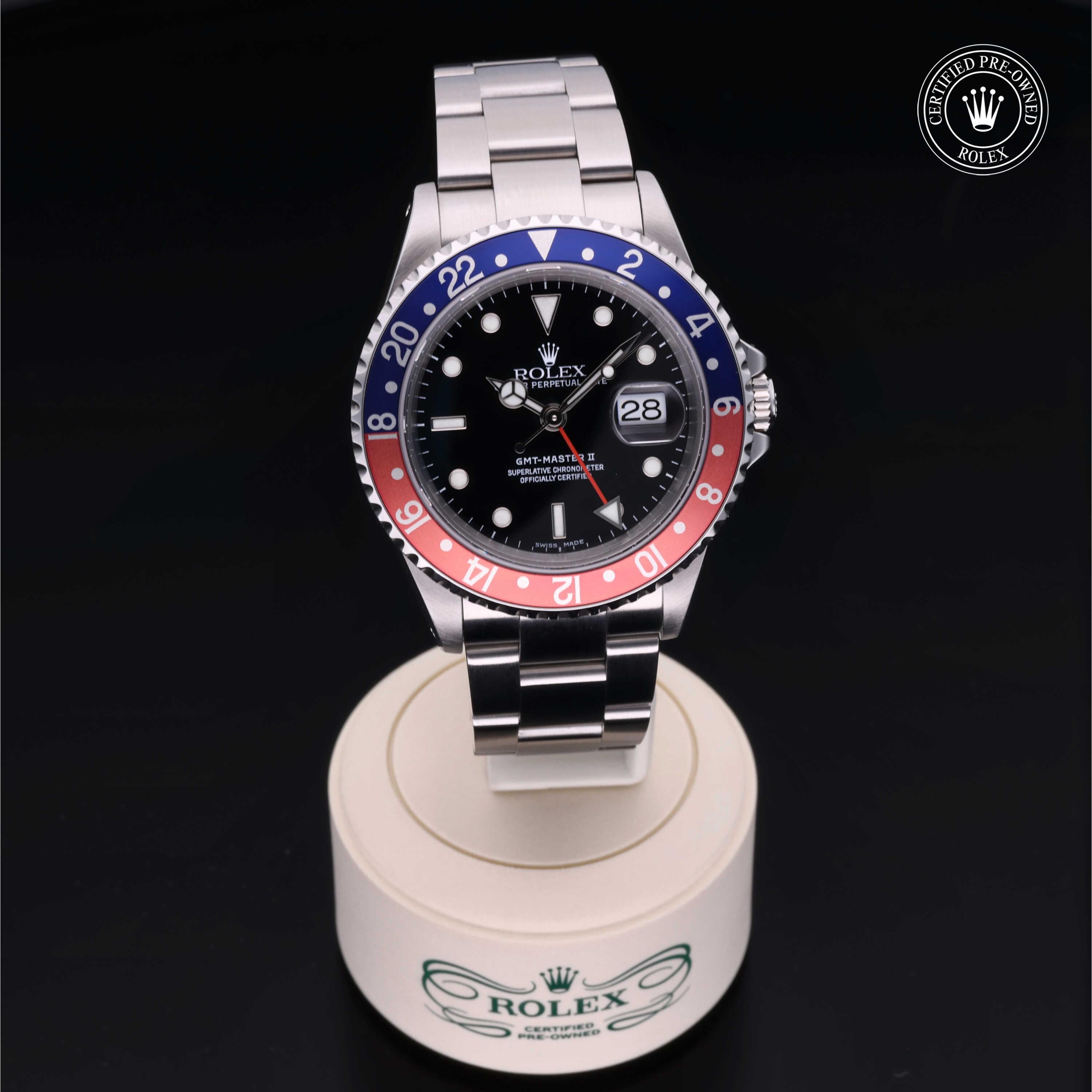 Rolex Certified Pre-Owned GMT Master II 40mm 16710BLRO K195435 - 360° view