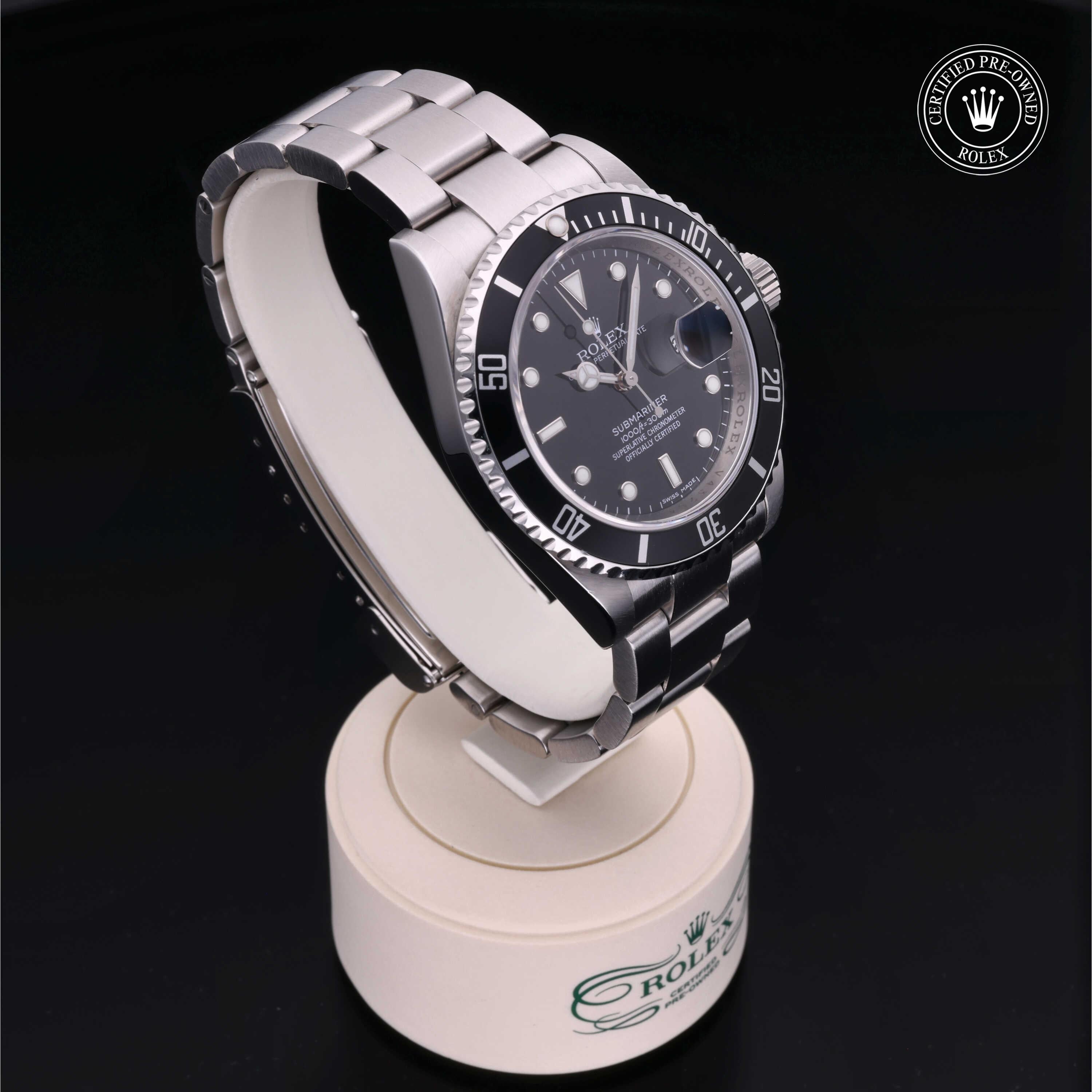 Rolex Certified Pre-Owned Submariner Date 40mm 16610 V432041 - 360° view