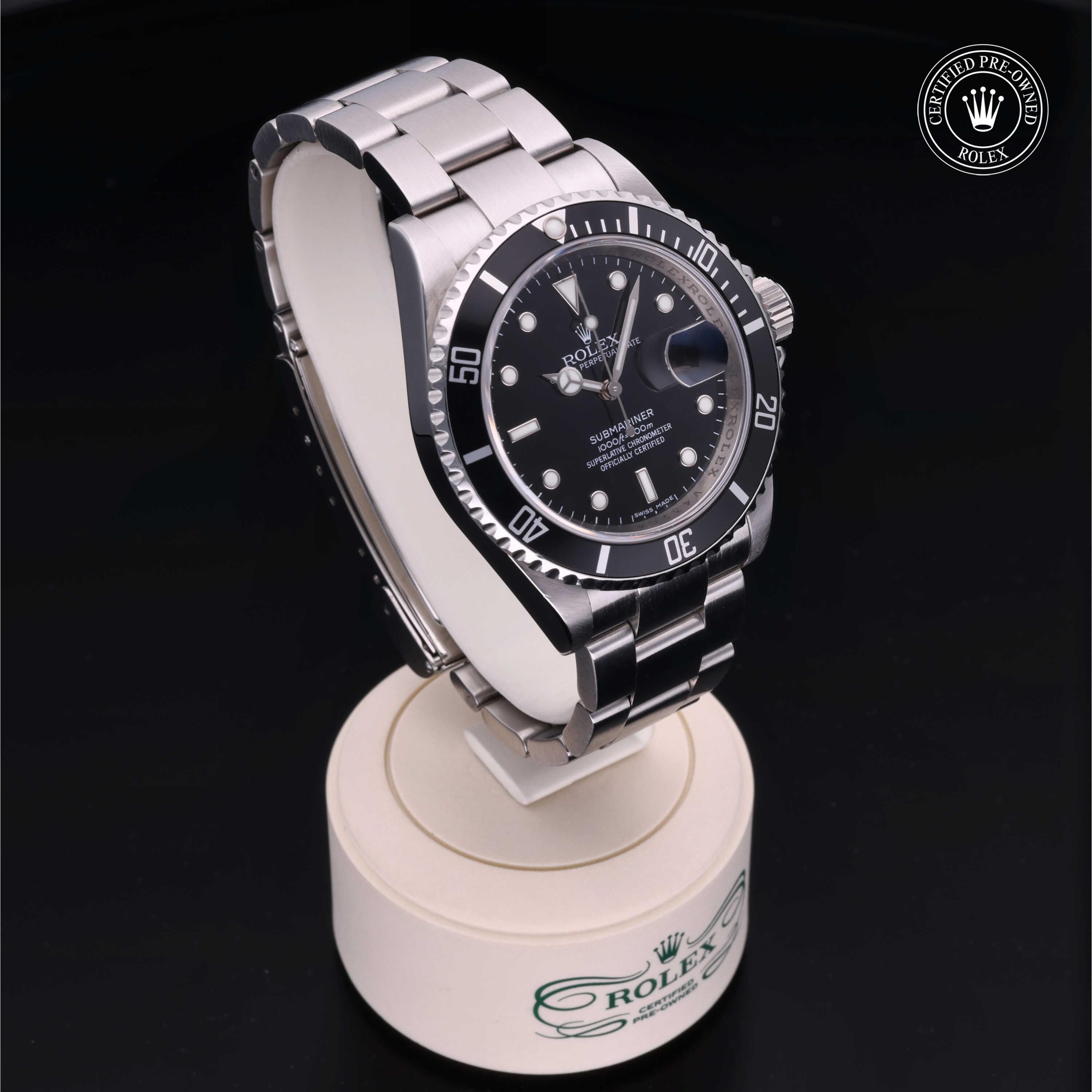 Rolex Certified Pre-Owned Submariner Date 40mm 16610 V432041 - 360° view