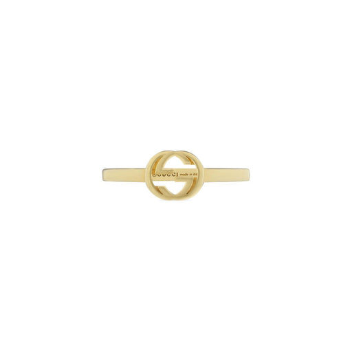 Gucci Interlocking 18ct Yellow Gold Ring YBC679115001 Ring Gucci   