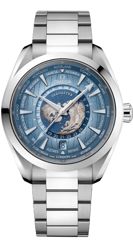 Seamaster Aqua Terra 150m Co-Axial GMT Worldtimer 43mm watch
