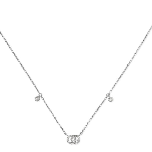 Gucci GG Running 18ct Gold Diamond Necklace YBB479231001 Necklace Gucci   