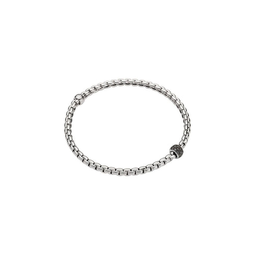 Eka 18ct White Gold Flex'it Black Diamond Bracelet 73301BX_PN_B_X1X Bracelet Fope Small  