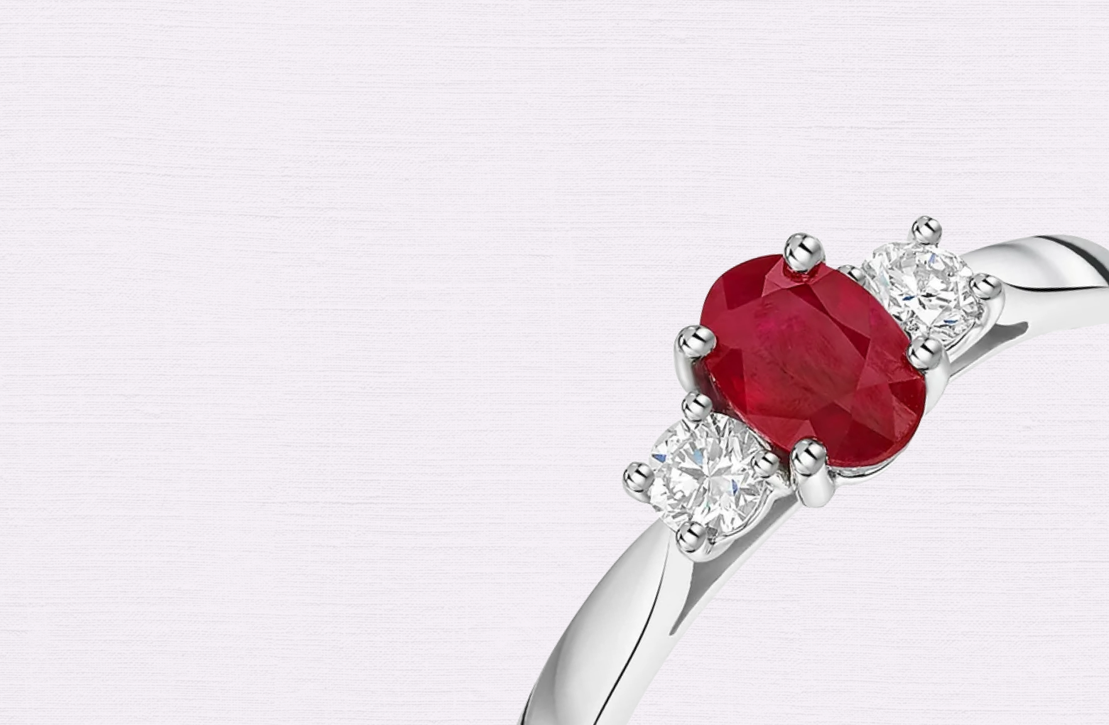 Ruby Trilogy Ring
