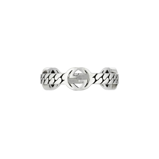 Gucci Interlocking Silver Ring YBC661523001 Ring Gucci   