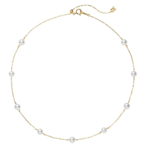 Mikimoto Station Akoya Cultured Pearl Necklace in 18ct Yellow Gold - PP20597K Necklace Mikimoto   