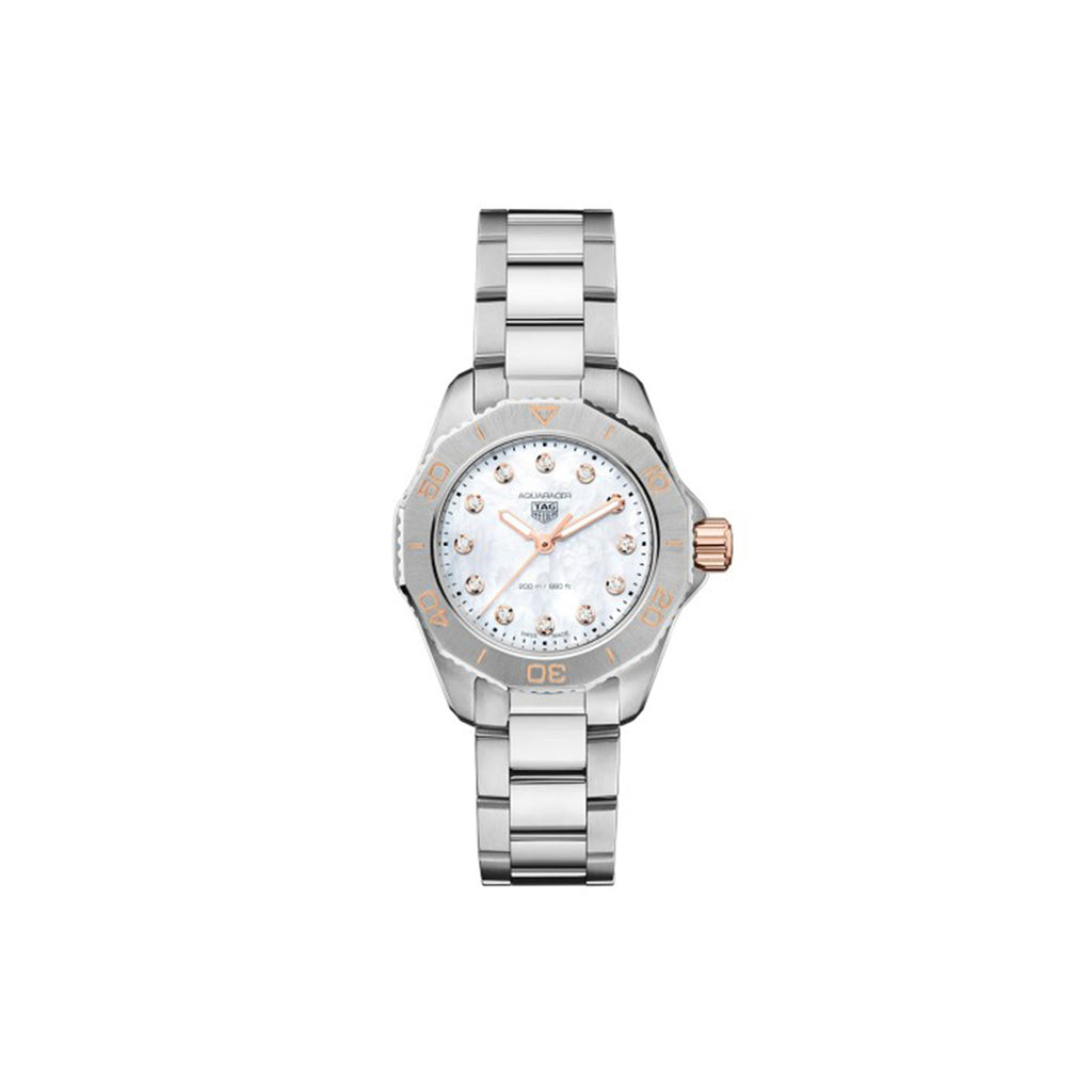 Tag heuer aquaracer womens online mother of pearl watch