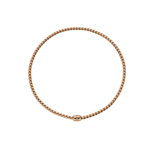 Eka 18ct Rose Gold Diamond Necklace With Ornamental Clasp 07F01CX_BB_R_XRX Necklace Fope 37cm