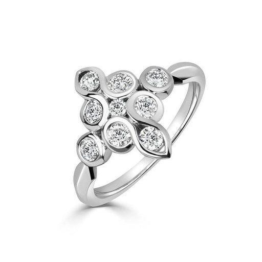 Michael Spiers 18ct White Gold Brilliant-Cut Diamond Mirage Ring 0.63ct Ring Michael Spiers   