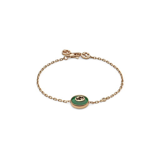 NEW: Gucci Interlocking 18K Chain Bracelet YBA786556002 Bracelet Gucci   