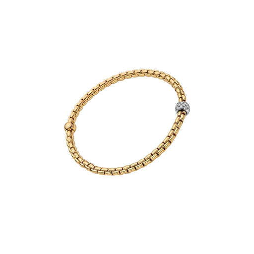 Eka 18ct Yellow & White Gold Pavé Diamond Flex'it Bracelet 73301BX_PB_G_XBX Bracelet Fope Small