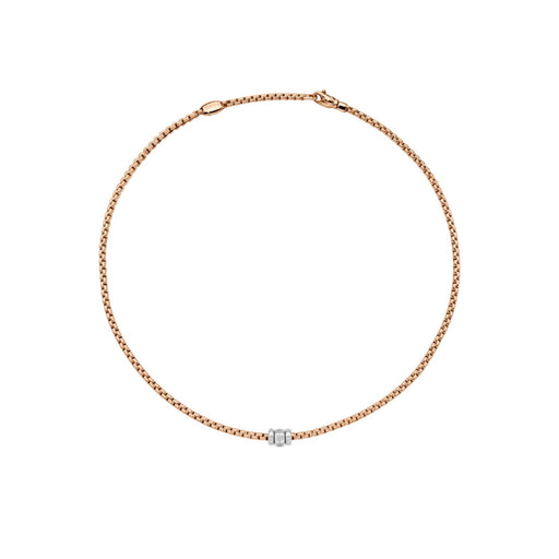 Eka 18ct Rose & White Gold Diamond Necklace 73101C3_PB_R_BBB Necklace Fope 43cm