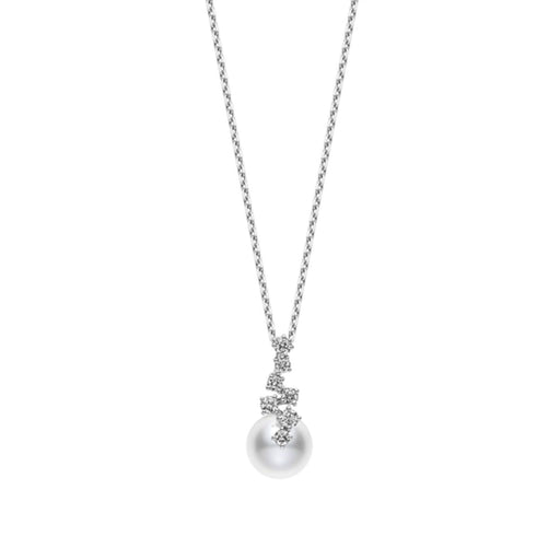 Mikimoto Starry Night Akoya Cultured Pearl & Diamond Necklace in 18ct White Gold - PPH5001DW Necklace Mikimoto   