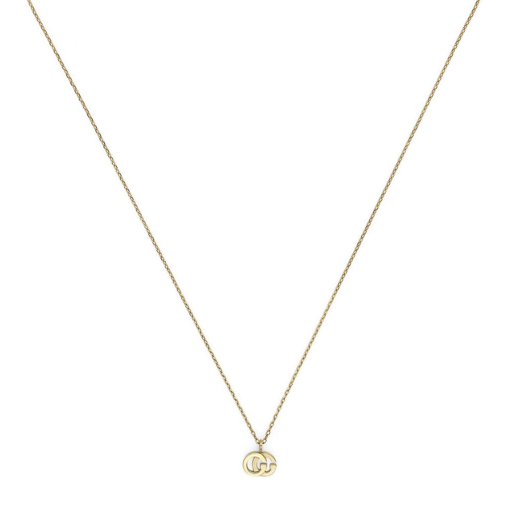 【♡a8nen♡】 Gucci GG Running 18ct Gold Necklace with Topaz Gem YBB481638001