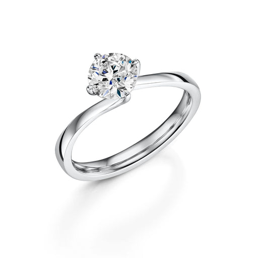 Platinum Brilliant-Cut E VS Diamond Solitaire 'Pirouette' Ring 1.00ct Ring Michael Spiers H 2193994059 