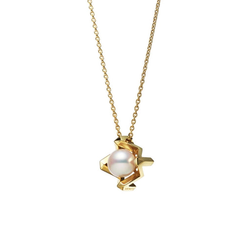 Mikimoto M Collection Akoya Cultured Pearl Necklace in 18ct Yellow Gold - PP20565K Necklace Mikimoto   