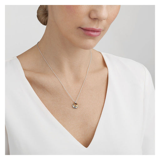 Georg Jensen CURVE Silver & 18ct Yellow Gold Necklace 10018360 Necklace Georg Jensen
