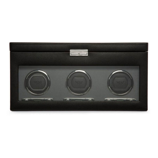 Wolf Viceroy Triple Watch Winder With Storage Black 456302 Watch Winder Wolf   