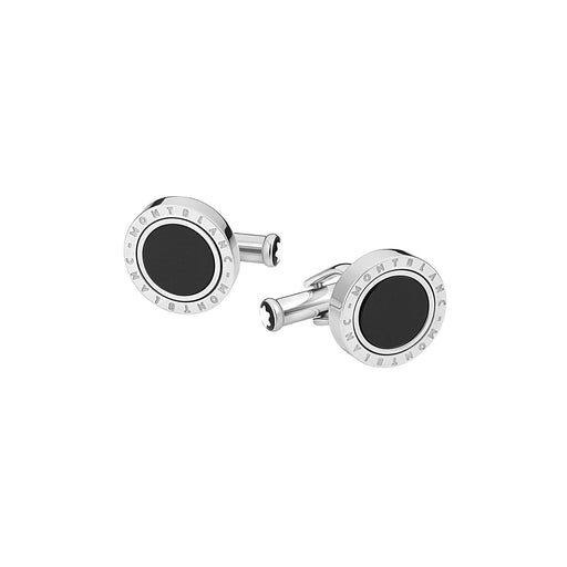 Meisterstück Cufflinks With Onyx Inlay MB116664 Cufflinks & Accessories Montblanc   