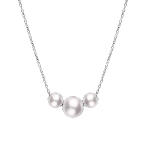 Mikimoto Pearls in Motion Akoya Cultured Pearl Triple Necklace in 18ct White Gold - PP20479W Necklace Mikimoto   