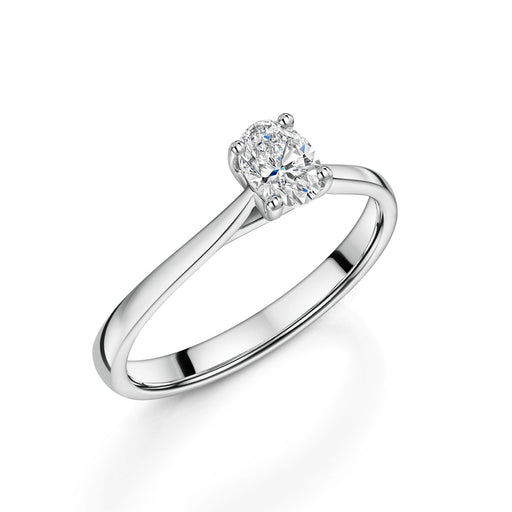 Michael Spiers Platinum Oval-Cut F Si Diamond Solitaire Ring 0.40ct Ring Michael Spiers   