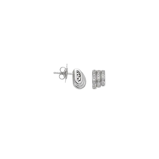 Prima 18ct White Gold Diamond Stud Earrings 74408OX_PB_B_BBB Earrings Fope   