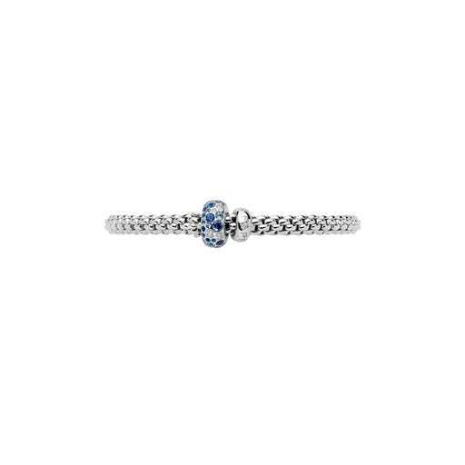 Solo 18ct White Gold Sapphire & Diamond Bracelet 61206BX_P2_B_BBX Bracelet Fope