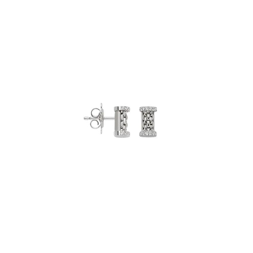 Essentials 18ct White Gold Diamond Stud Earrings 07E08OX_BB_B Earrings Fope   