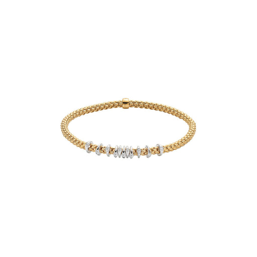 Prima 18ct Yellow & White Gold Diamond Flex'it Bracelet 74708BX_BB_G_XBX Bracelet Fope Small