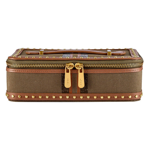 Wolf Ida Travel Zip Jewellery Case in Khaki 190042 “Online Exclusive” Jewellery Storage Wolf