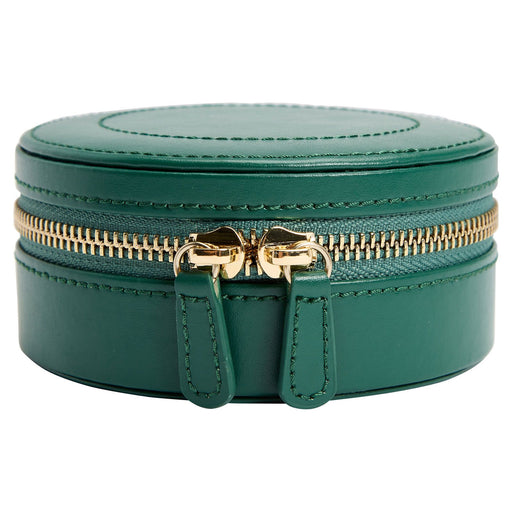 Wolf Sophia Round Zip Case in Forest Green 392312 “Online Exclusive” Jewellery Storage Wolf