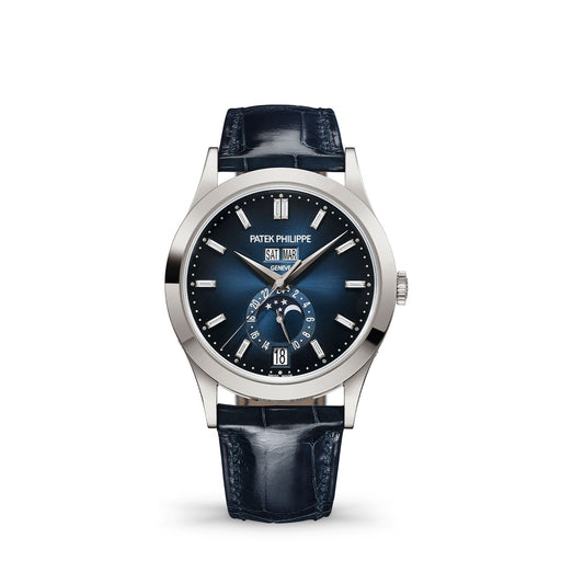 Patek Philippe Complications Annual Calendar & Moon Phases, Blue-Black Sunburst Dial 5396G-017 Watches Patek Philippe