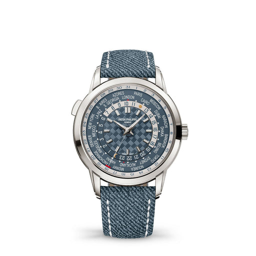 Patek Philippe Complications World Time, Opaline Blue-Grey Dial 5330G-001 Watches Patek Philippe