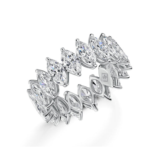 Michael Spiers Platinum Marquise-cut Diamond Full Eternity Ring 5.90ct Ring Michael Spiers   