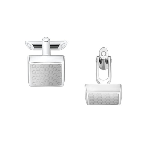 OMEGAMANIA Cufflinks in Steel & Resin CA02ST0000105 Cufflinks & Accessories Omega   