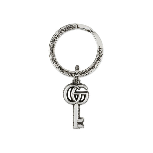 Gucci Silver GG Marmont Key Keyring YBF62776500100U Cufflinks & Accessories Gucci   